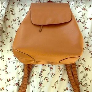 Brown leather bag